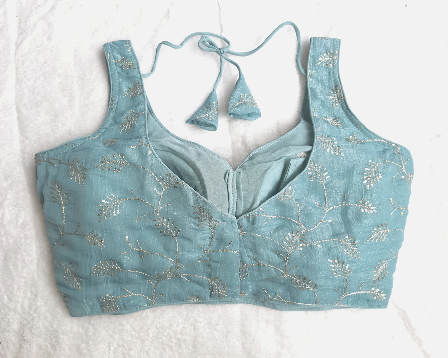 Aarzoo Blue Blouse, back view