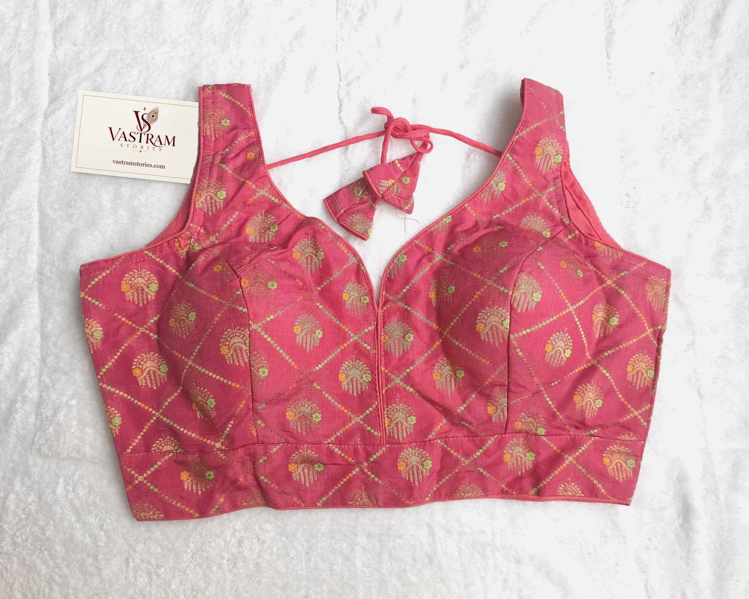 Zariya Dark Rose Blouse, front view