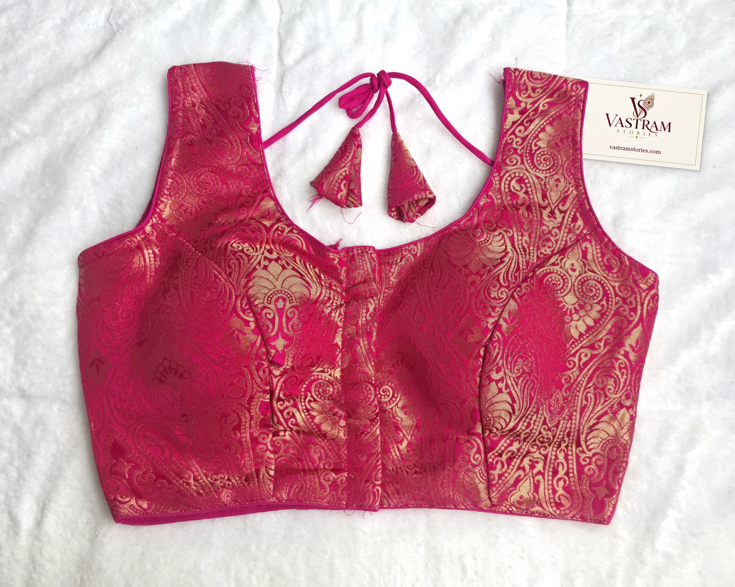 Nazakat Magenta Pink Blouse, front view