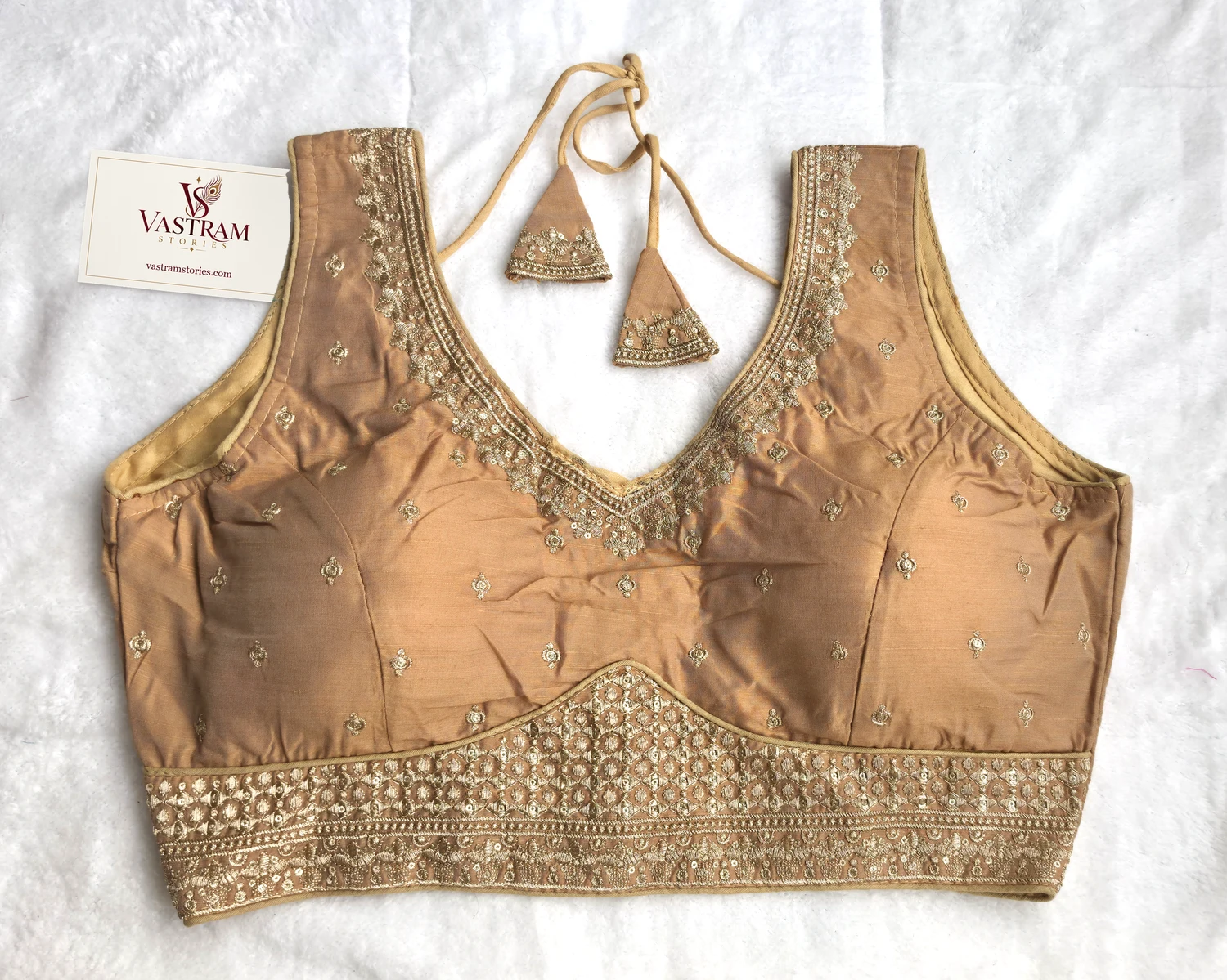 Sitara Golden Celebration Blouse, front view