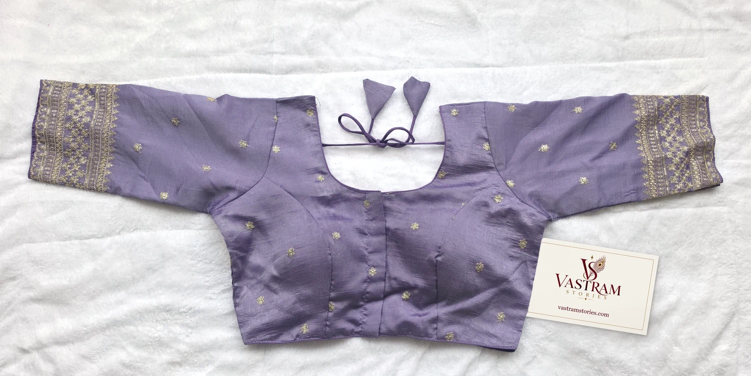 Kashish Lavender Blouse, front view