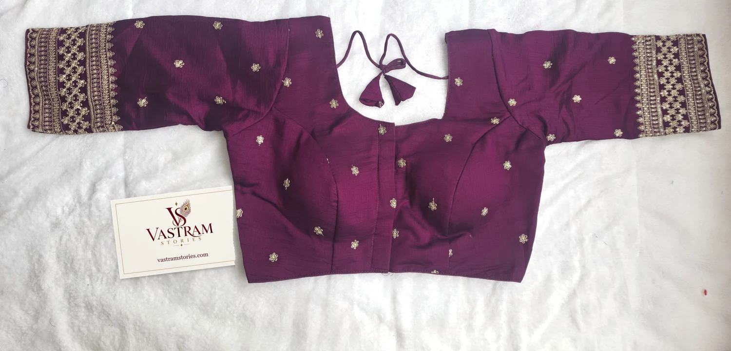 Kashish Maroon Blouse, front view