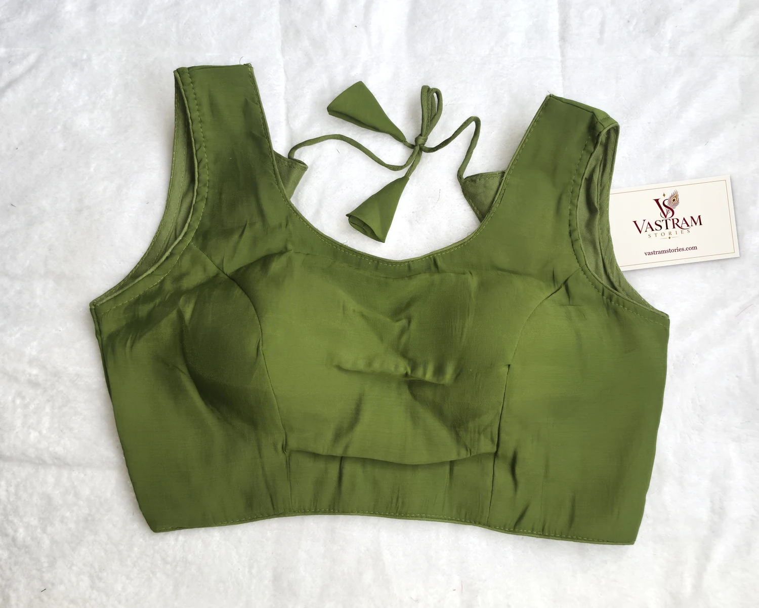 Saumya Green Essential Blouse, front view