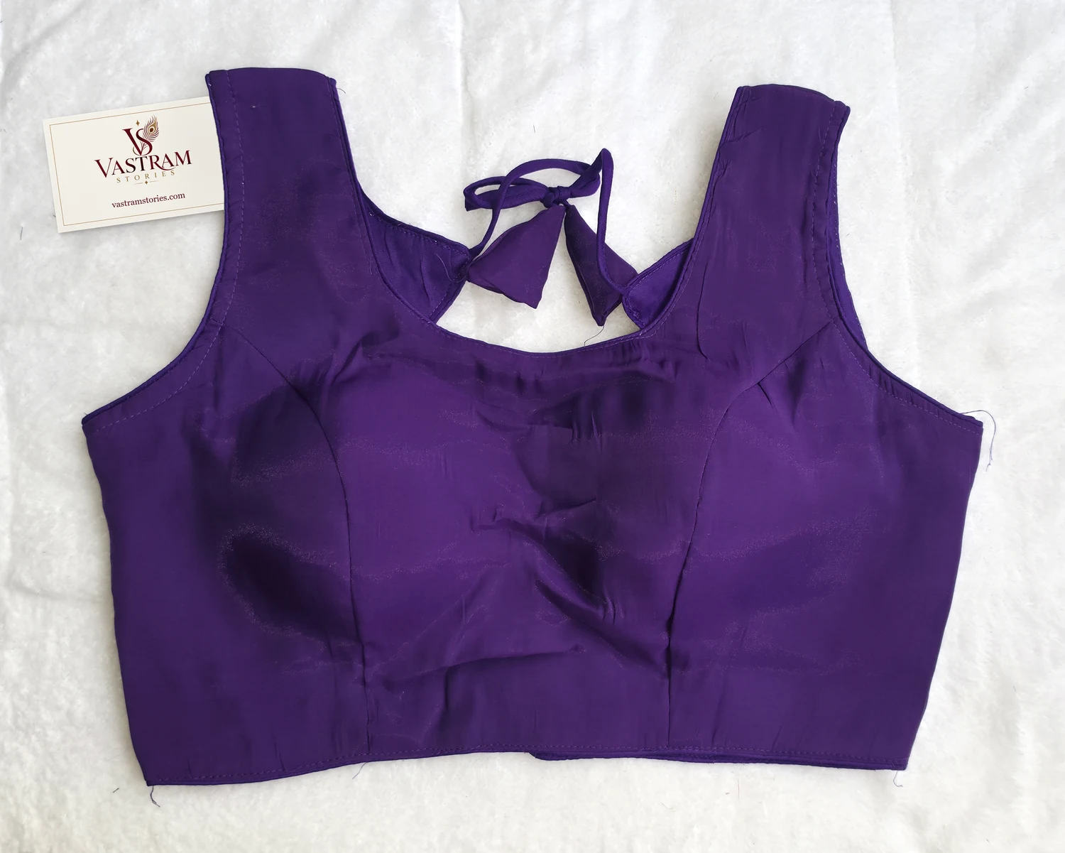 Saumya Purple Essential Blouse, front view