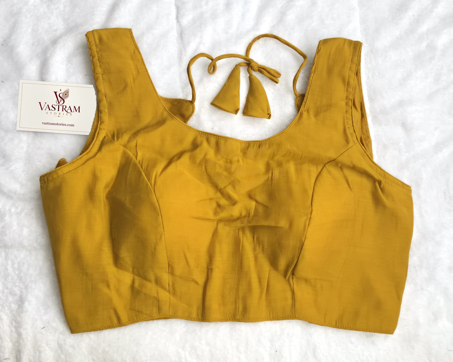 Saumya Yellow Essential Blouse, front view