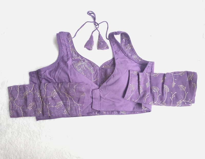 Aarzoo Lavender Blouse, sleeves view