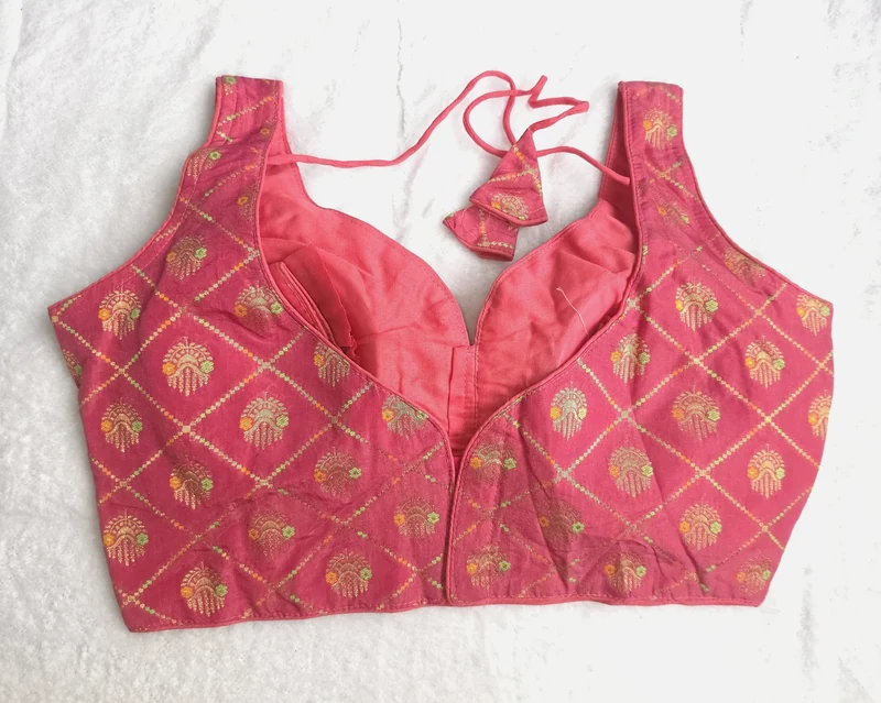 Zariya Dark Rose Blouse, back view
