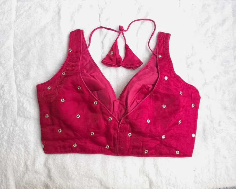 Ruhani Rani Pink Blouse, back view