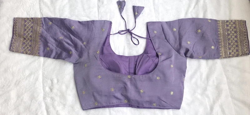Kashish Lavender Blouse, back view