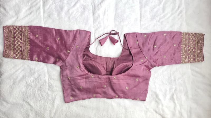 Kashish Pink Blouse, back view