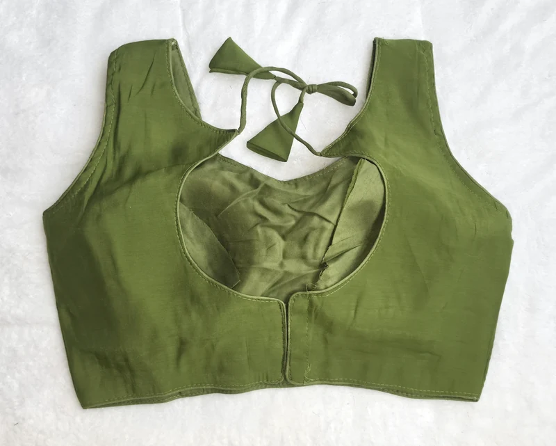 Saumya Green Essential Blouse, back view