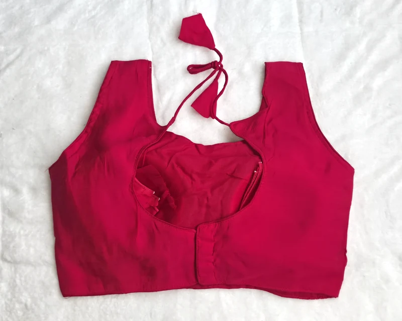Saumya Pink Essential Blouse, back view