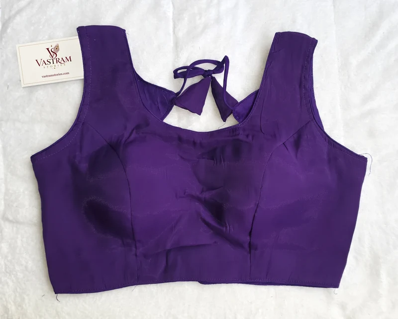 Saumya Purple Essential Blouse, front view